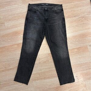 Old Navy Distressed Black Women's High Rise Vintage Slim Jeans 14